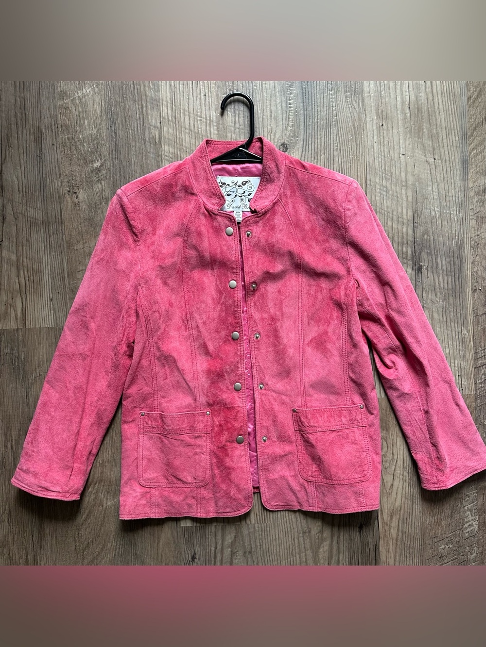 Vintage David Brooks genuine suede leather jacket